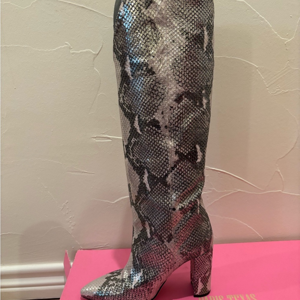 Paris Texas Python Knee High Boots - image 3
